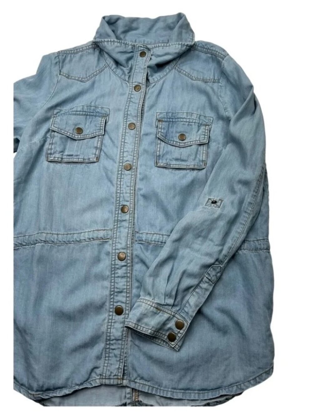Kut from the Kloth Chambray Denim Shirt